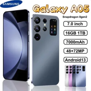 สมาร์ทโฟนต้นฉบับ SAMSUNG Galaxy A05 โทรศัพท์มือถือเต็มหน้าจอแบตเตอรี่ 7.0 นิ้ว โทรศัพท์เกม Android