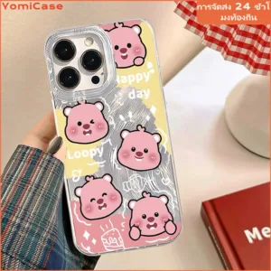 หมูสีชมพู Air Cushion เคสโทรศัพท์ Anti-Scratch สำหรับ iPhone x XR XS สูงสุด 14 13 12 11 pro max TPU 7 8 14 plus SE2020
