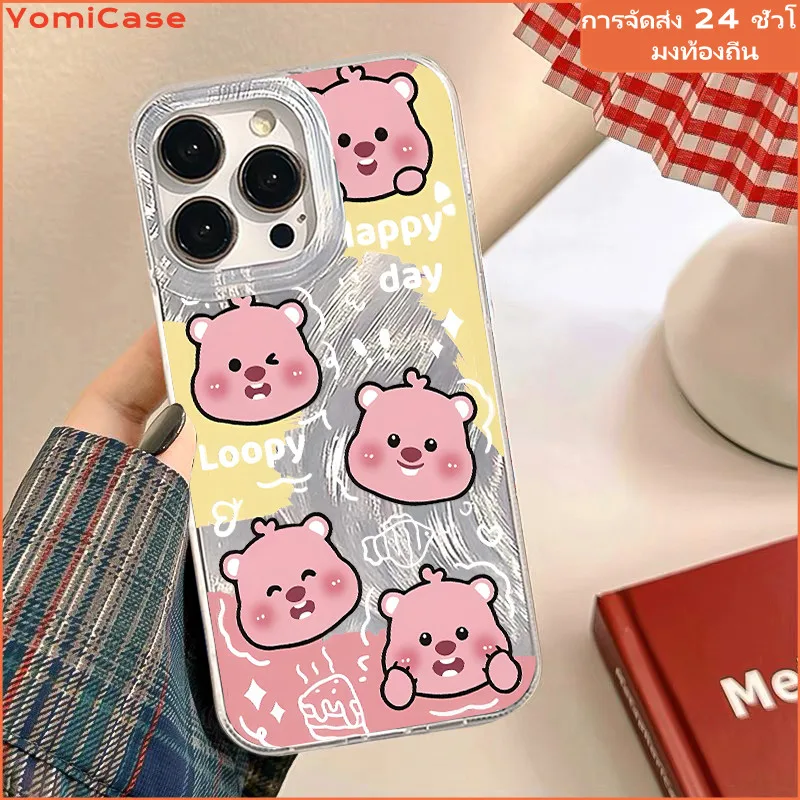 หมูสีชมพู Air Cushion เคสโทรศัพท์ Anti-Scratch สำหรับ iPhone x XR XS สูงสุด 14 13 12 11 pro max TPU 7 8 14 plus SE2020