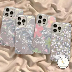 แฟชั่นสดดอกไม้ขนาดเล็กกรณีโทรศัพท์  iPhone 16 7plus เคส iPhone 15 11 13 14 12  Pro Max 7 14 6 Plus SE กรณีโทรศัพท์น่ารัก