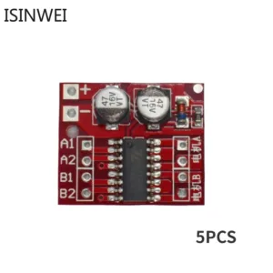 5pcs DC มอเตอร์ไดรฟ์โมดูลย้อนกลับ PWM ความเร็ว Dual H Bridge Stepper Motor Mini L298N