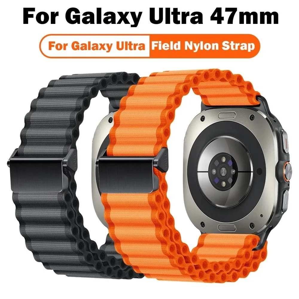 กีฬาสายรัดไนลอนสําหรับ Samsung GALAXY นาฬิกา ULTRA 47 มม. LTE Band Correa สําหรับ GALAXY WATCH ULTRA 47 มม.Mens ปรับสร้อยข้อมือ