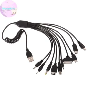 Myriadu 1 PC 10 In 1 Micro USB Multi Pin Cable Charger Universal USB Adapter Cable Data Wire Wire Wire Data Transfer Cable TH