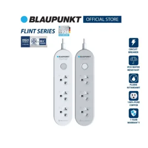 BLAUPUNKT ปลั๊กไฟมินิมอลคุณภาพสูง ทองแดงแท้ 100% EXTENSION CORD มาตรฐานเยอรมัน รับประกัน 3 ปี