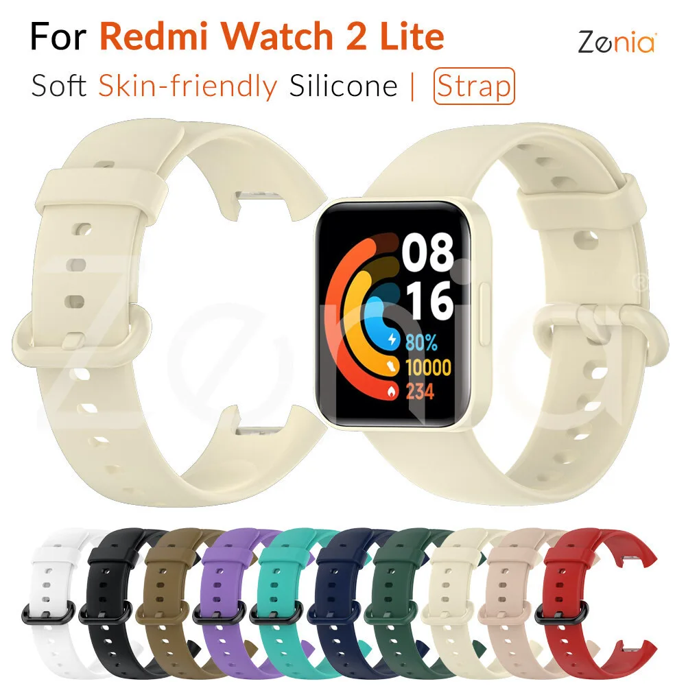 สายนาฬิกาซิลิโคนสําหรับ Redmi Watch 2 Lite Watch2 อุปกรณ ์ เสริมสายรัดข ้ อมือสร ้ อยข ้ อมือกีฬาสมาร ์ ทนาฬิกา