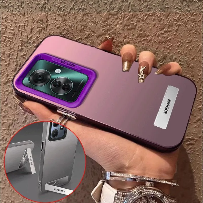 เคส Case สำหรับ OPPO Reno 11F ren11 F Reno 11 F 5g 2024 โทรศัพท์ปลอกฮาร์ด Case TPU ป้องกันเรียบกันกระแทกปกการออกแบบใหม่ความงามกับผู้ถือหรูหรา cycbzj02