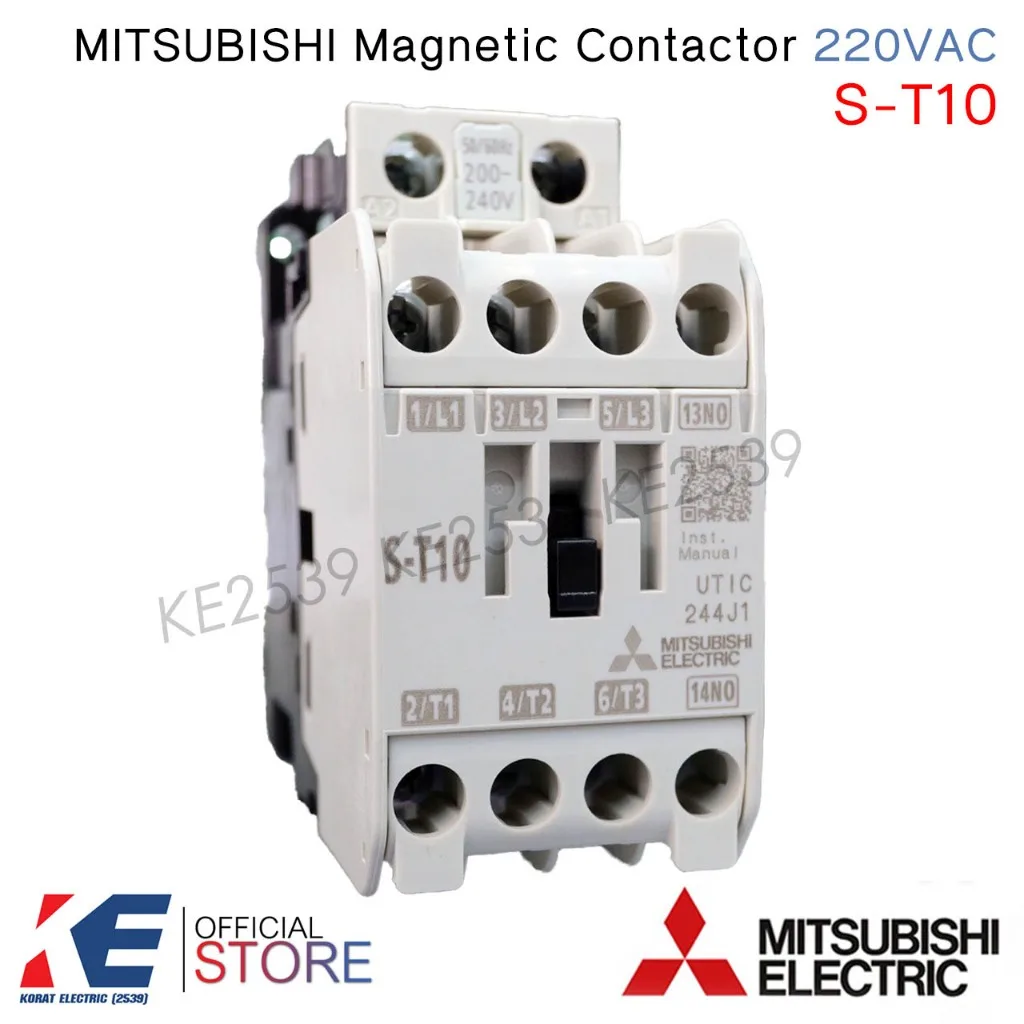 Mitsubishi แมกเนติก S-T10 220V AC คอนแทคเตอร์ คอยล์ 220V Magnetic Contactor ST10 มิตซูบิชิ ของแท้