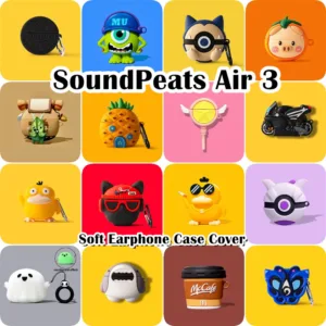 【Case Home】นําไปใช้กับ Soundpeats Air 3 เคส Case เคสหูฟัง สไตล์การ์ตูนตลก ซิลิโคนนุ่ม เคส เคสหูฟัง