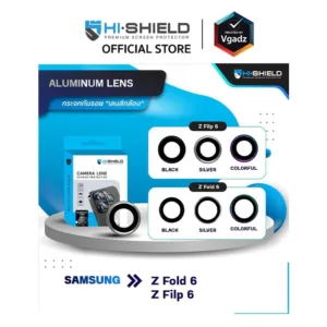 Hishield กระจกเลนส์กล้องสำหรับ Galaxy Z Flip 6 รุ่น Aluminum Lens