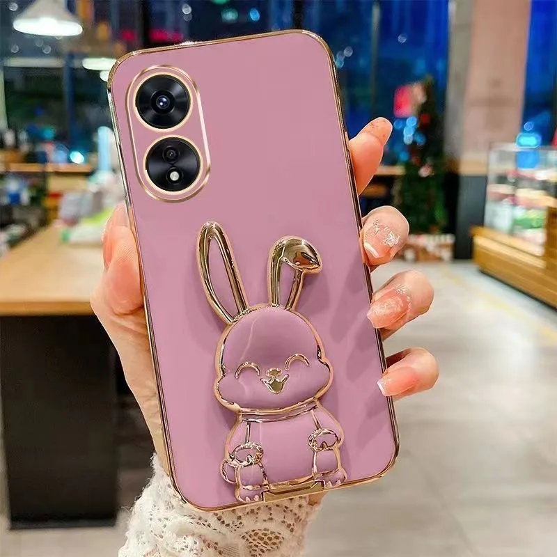 เคส สำหรับรุ่น Vivo V40 V40Pro กระต่าย ขาตั้งได้ ฝาหลัง แบบนิ่ม น่ารัก