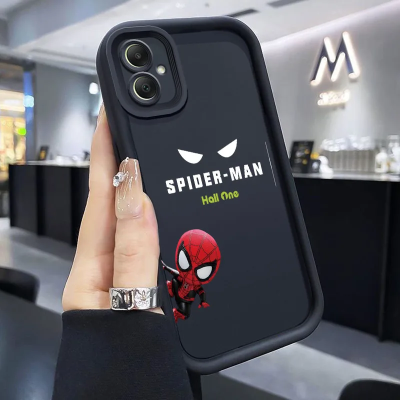 เคสสำหรับ Samsung Galaxy A05 A05s เคสการ์ตูนสไปเดอร์แมนเคสโทรศัพท์ปลอกซิลิโคนนิ่มแบบเรียบง่าย