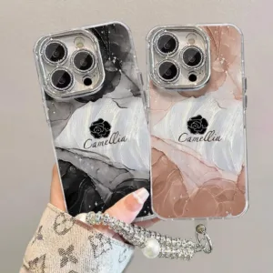 ❤️จัดส่งทันที❤️เคสไอโฟน11 13 14 15 16 Pro Max หมึกกันกระแทก Camellia Hard Case For iPhone 13PM