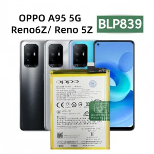 แบตเตอรี่ Oppo Reno 6Z A95 5G  Reno5 Z battery BLP839 4310mAh