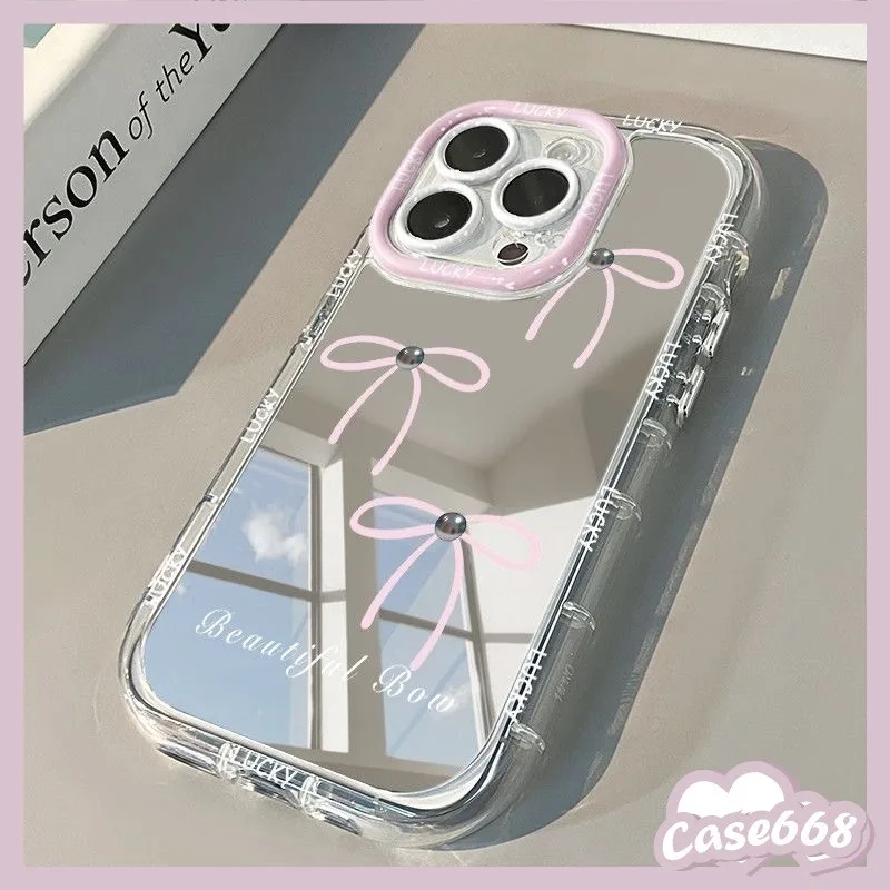 เคสไอโฟน 11 สำหรับ iPhone 16 11 15 13 14 12 Pro Max 7 16 8 Plus XR XS X Max หวานผีเสื้อน่ารักทำขึ้นกระจกปกอ่อนปกอ่อน