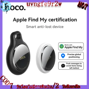 HOCO E91 เครื่องติดตามบลูทูธ ค้นหากุญแจ และตําแหน่งสัตว์เลี้ยง รองรับ Find My ไม่ต้องติดตั้งแอพเพิ่ม เข้ากันได้กับ iOS