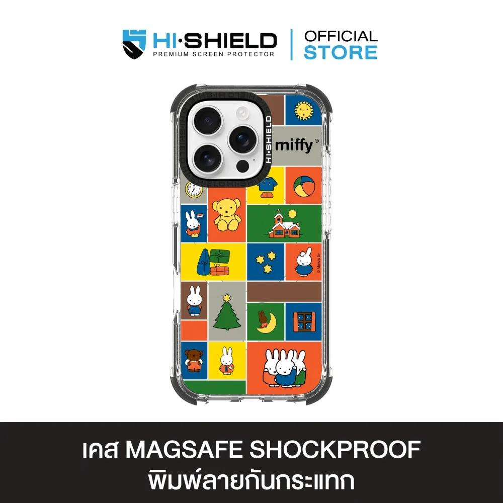 HI-SHIELD Stylish Magsafe Shockproof Case รุ่น Miffy014 [iPhone16
