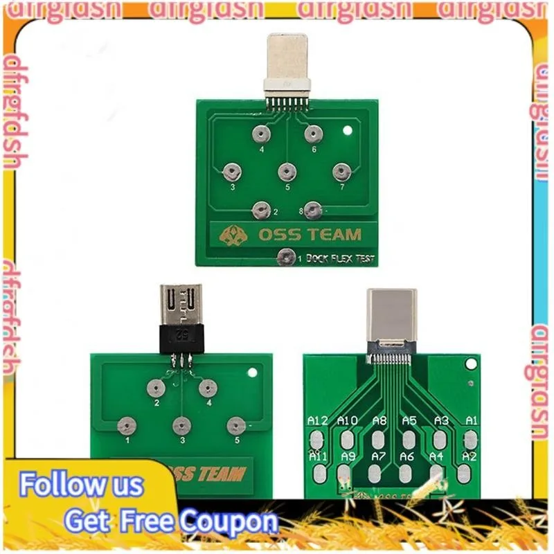D & F3 ชิ้น Micro-USB Dock Flex Test Board สําหรับ 13 12 11 โทรศัพท์ Android U2 แบตเตอรี่แท่นชาร์จ Flex เครื่องมือทดสอบ