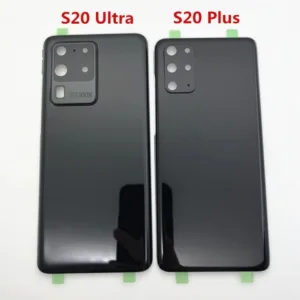 สําหรับ Samsung Galaxy S20 Plus / S20 Ultra G980 G985 ฝาหลังแบตเตอรี่ 3D แผงกระจก S20 ด้านหลังประตูกรณีกล้องเลนส์แก้ว