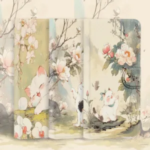 เคสโทรศัพท์แม่เหล็กเหมาะสําหรับ Vivo V25 V27 Pro V29 Lite V30SE V40 เคสโทรศัพท์แบบพลิกได้แมวน่ารัก