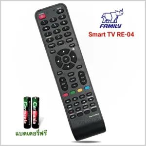 รีโมททีวี Smart Tv LCD/LED ยี่ห้อ Family รุ่น Smart​ TV​ RE-04​