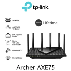 TP-LINK เราเตอร์ AXE5400 Tri-Band Wi-Fi 6E Router รุ่น Archer AXE75