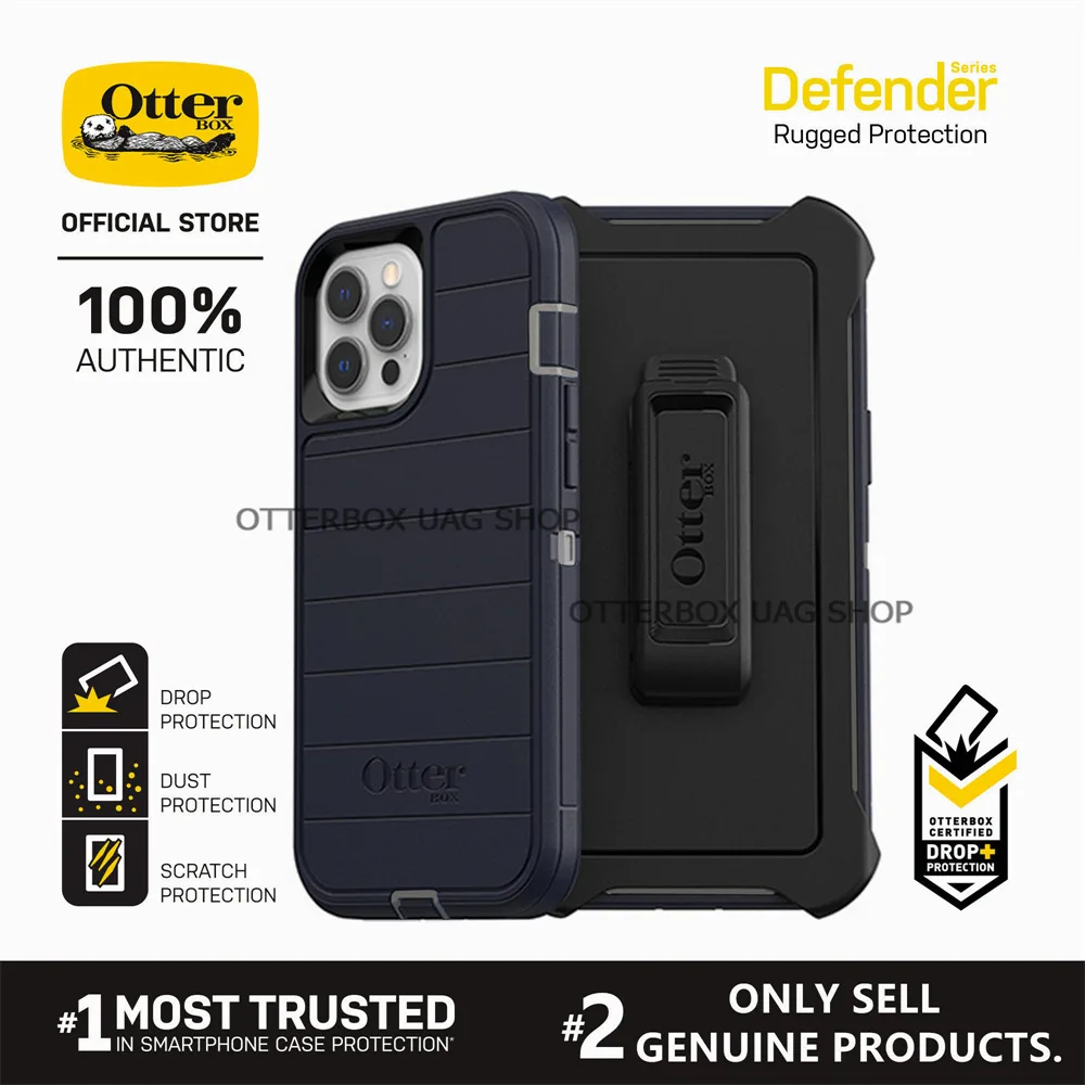 เคส OtterBox รุ่น Defender Pro Series -  iPhone 16 15 14 13 12 Pro Max / 16 15 14 13 12 Pro / 16 15 14 Plus / 16 15 14 13 12 / 13 12 Mini