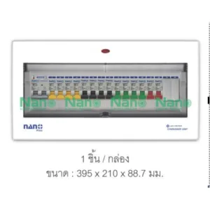 ตู้คอนซูมเมอร์ ยูนิต NANO PLUS เมน+ 14ช่อง (พร้อมMCB 40A