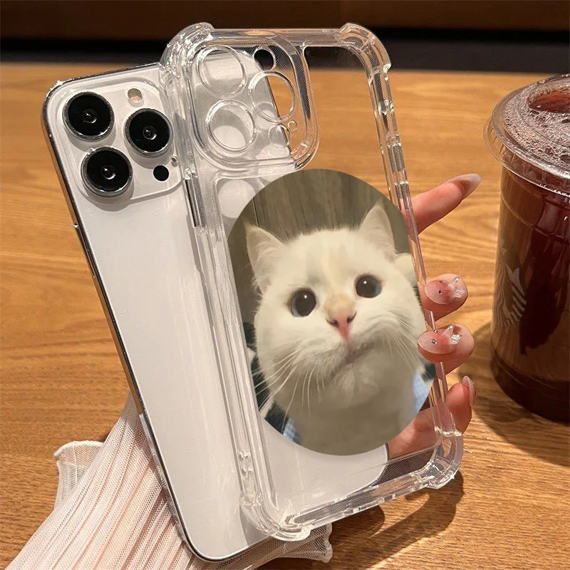 นิ่มกันกระแทกเคสโทรศัพท์ เคสสำหรับ เคส iphone 11 เคสไอโฟน 13 14 15 12 XR 7 8 6 Plus X XS 15 Pro MAXแมวน่ารัก