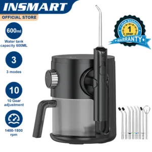 Insmart Water Flosser ทันตกรรมทําความสะอาดตาราง Irrigator ปากทันตกรรมน้ําขับเคลื่อนไหมขัดฟัน Scaler