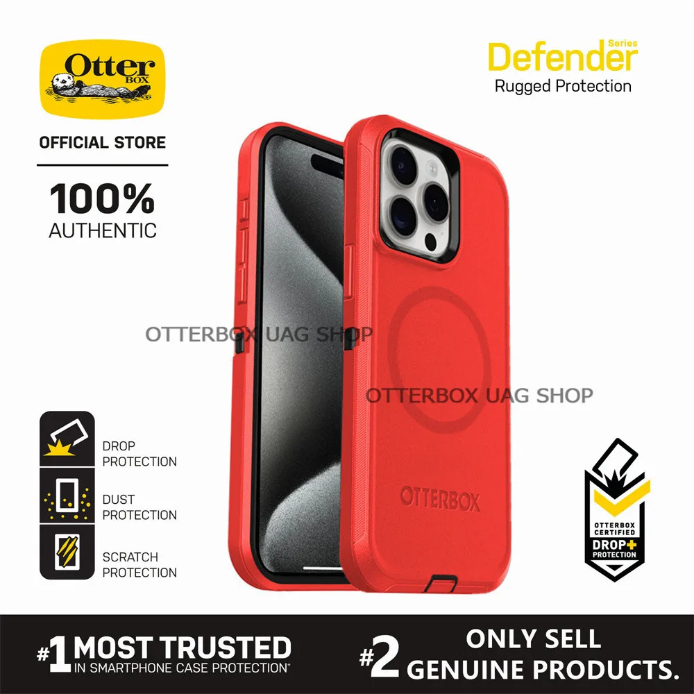 เคส OtterBox รุ่น Defender with Magnetic - iPhone 16 15 14 Pro Max / 16 15 14 Pro / 16 15 14 Plus / 16 15 14 / 13 12 Pro Max / 13 12 Pro / 13 12
