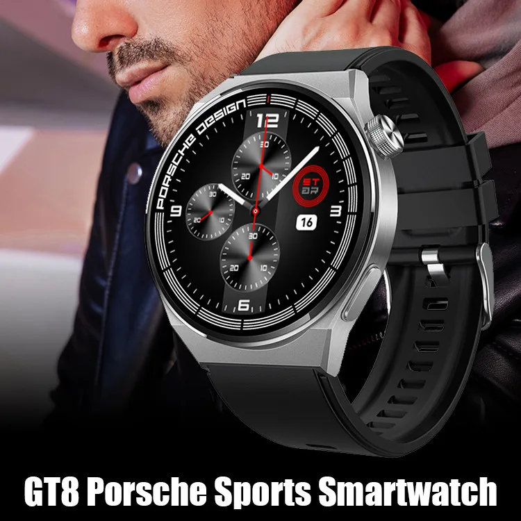 Gt8 Sport Smartwatch ดีไซน์หรูหรา/อเนกประสงค์/โหมดกีฬา Heart Rate นาฬิกาบลูทูธโทรกันน้ํา