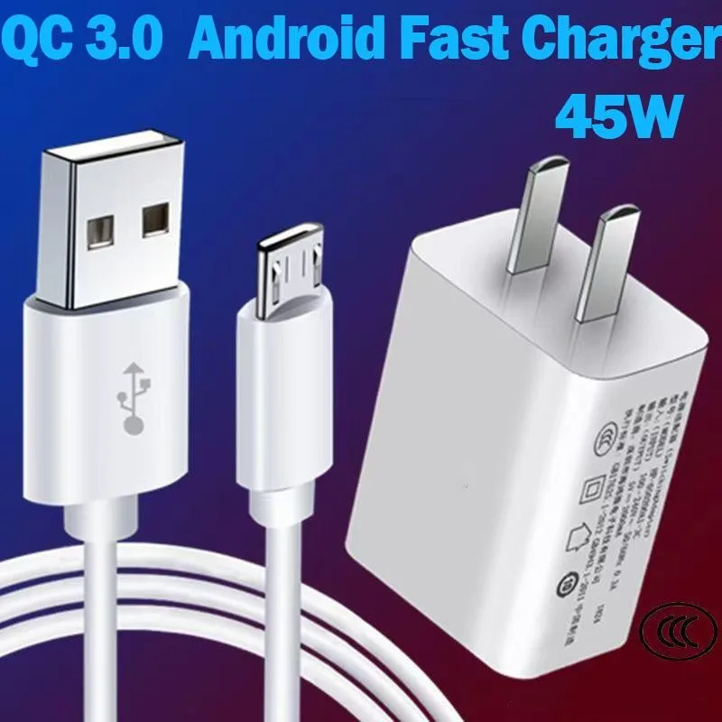45w Fast Charge สําหรับ RedMi 7/7A/9A/9C/10A/11A/12C/A1/A1 Plus/A2/ A2 Plus POCO C55/C51/C50/C31/C3 โทรศัพท์มือถือ USB โทรศัพท์สายเคเบิลข้อมูล Fast Charger