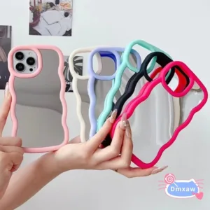 แฟชั่น Make Up กระจกสําหรับ Redmi A3 13C 12C 12 11A 10 10C A1 + A2 + 9 9T 8 8A ปกอ่อนกันกระแทกฝาครอบกันชนรูปแบบคลื่นเคสโทรศัพท์