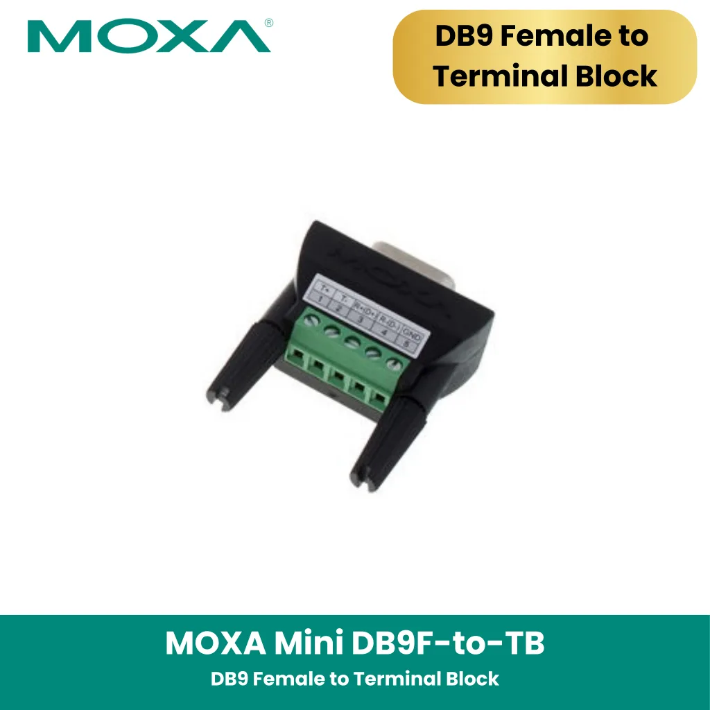 MOXA Mini DB9F-to-TB	DB9 Female to Terminal Block