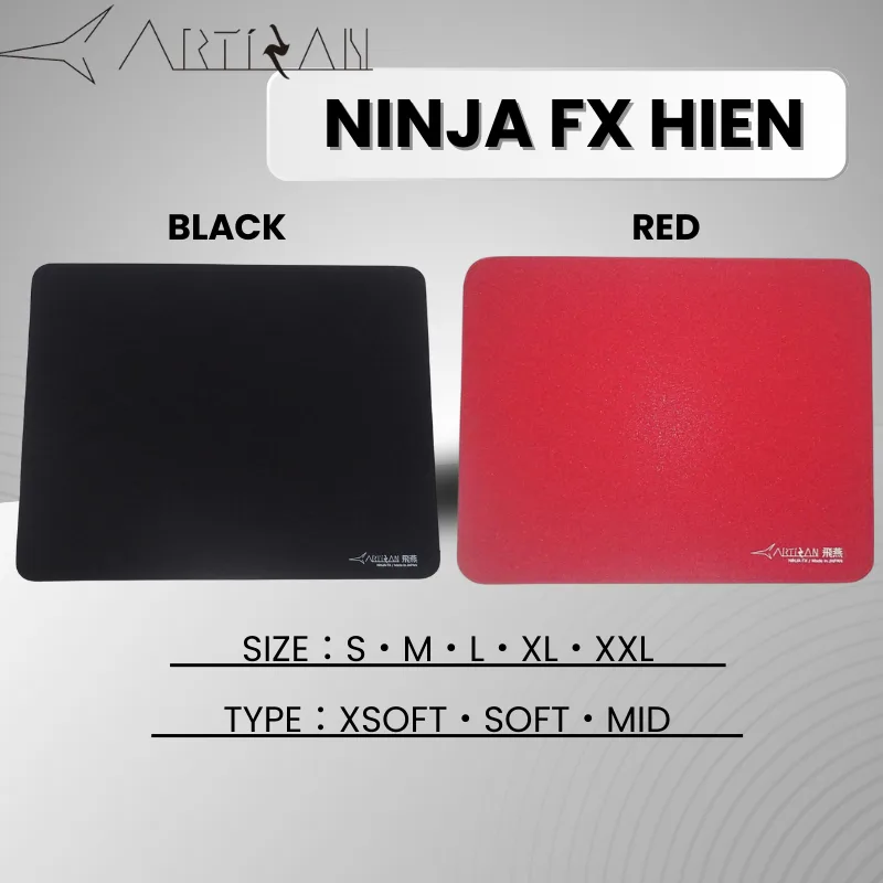 ARTISAN NINJA FX Hien Mousepad แผ่นรองเมาส์เกมมิ่ง ( S / M / L / XL / XXL ) ( XSOFT / SOFT / MID )
