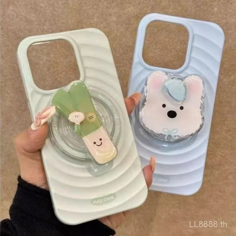เคสโทรศัพท์มือถือสำหรับ iPhone ลูกสุนัขหัวหอมสีเขียว15PLUS/14เรียบง่าย16/13PROMAX น่ารัก12pro กันกระแทกรูใหญ่หุ้มทั้งเครื่องเคสป้องกันแม่เหล็ก y0vs