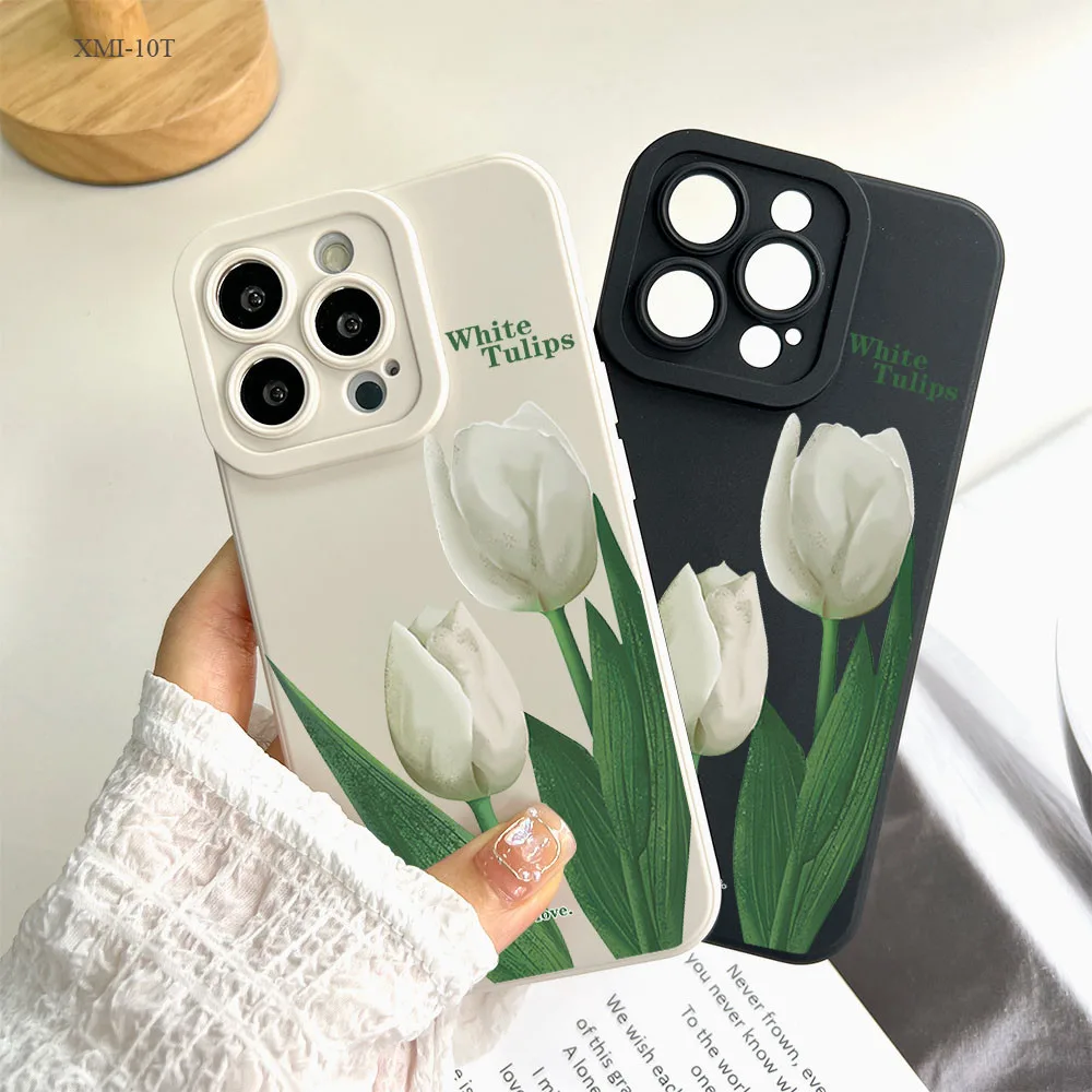 Xiaomi Redmi Note 13 13T 10 10S 13C 9A A3 A1 A2 POCO M5S C65 X6 11T 10T Mi Pro Plus 4G 5G   White Tulip เคส เคสโทรศัพท์