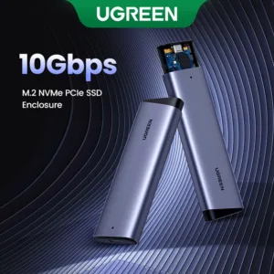 Ugreen M2 SSD กรณี M.2 NVMe SATA SSD Enclosure อะแดปเตอร์ 10Gbps USB 3.2 Gen2 USB C ภายนอกตู้รองรับปุ่ม M และ M & B