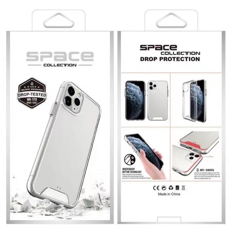 เคสใสกันกระแทก SPACE สำหรับ IPHONE 15 15Pro 15Promax 15Plus 14 14Promax 13 16 Promax 12 12Promax 11 Pro max 7Plus XR SE