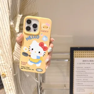 ในสต็อก เคสไอโฟน iPhone 16 15 14 13 12 11 Pro Max เคส for xs xr 7 8 Plus hello kitty พกง่ายๆ การป้องกันการตก Soft Case
