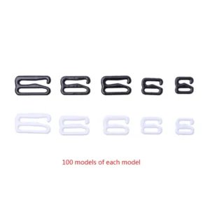 Alilin 100 ชิ้นโลหะ Bra ชุดชั้นในสายรัดตัวปรับ Slider ตะขอหัวเข็มขัดคลิปเย็บหัตถกรรม