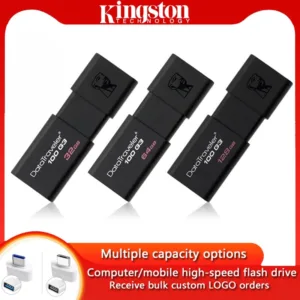 Kingston Flash Memory Driver 8GB 16GB 64GB 32GB 256GB 128GB USB3.0 ไดรฟ์ปากกาความเร็วสูงพร้อมอะแดปเตอร์ TYPE-C เหมาะสําหรับโทรศัพท์มือถือคอมพิวเตอร์ลําโพง