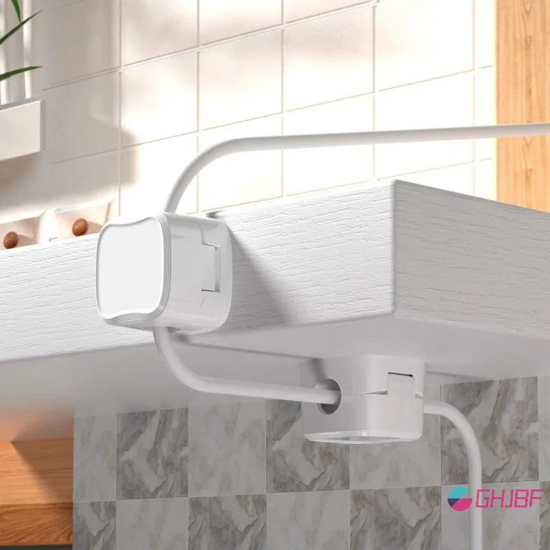Ghjbf] Magnetic Cable Boutiques คลิปปรับผู้ถือสายไฟภายใต้โต๊ะการจัดการสายเคเบิล Wire Keeper Home Office Kitchen Gadgets s s satnnamornnnn neck