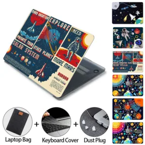 5 in 1 Laptop Case for Macbook Air 13 A2337 2020 A2338 M1 Chip Pro 13 2022 M2 Air 13.6 2024 Pro 14 case 2021 2023 M3 Pro 16 M4 EOFF