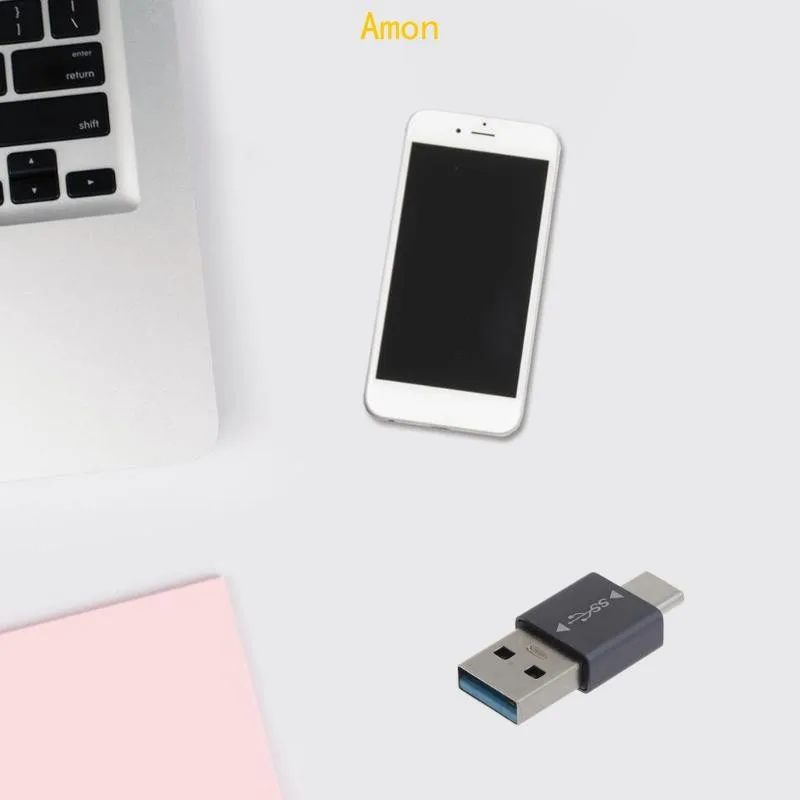 Amon 10Gbps USB 3 0 อะแดปเตอร์ Male to Male Type C Converter USB C Data Sync Extension Adapter สําหรับแล็ปท็อปคอมพิวเตอร์โน้ตบุ๊ค