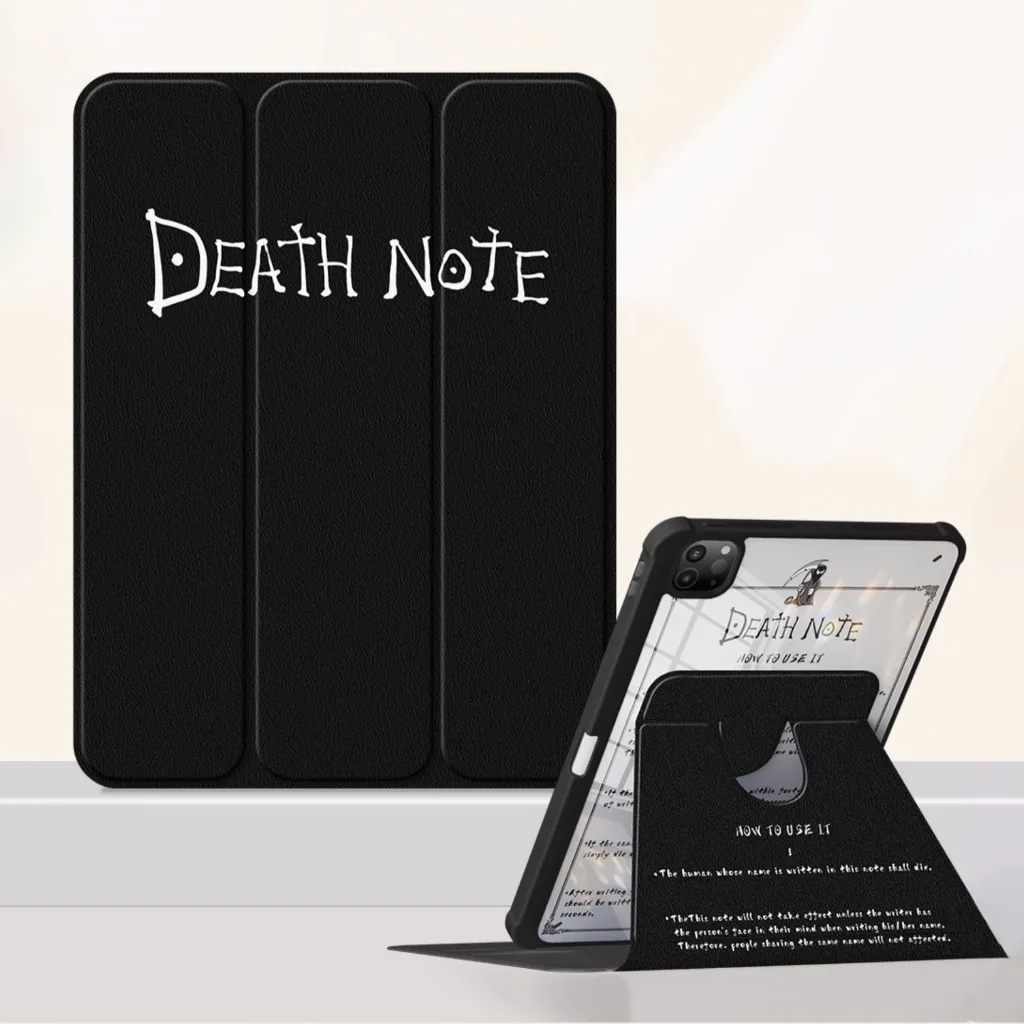 พร้อมส่ง เคส iPad หมุนได้ 360° ฝาหลังอะครีลิค Death Note Gen9 Gen8 10.2 Air5/4 10.9 Pro11 Air6 2024