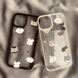 สําหรับ Samsung S25 S24 Ultra S23 S24 FE S23 S22 S21 Plus S20 S21 FE สีสันสดใสสัตว์น่ารักใสซิลิโคนกันกระแทก