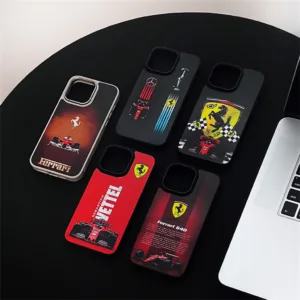 แฟชั่นอินเทรนด์ Ferrari F1 เคสโทรศัพท์แบบนุ่มสําหรับ iphone 16 Promax 15Plus 15 Pro Max 14 Pro Max i14 13 Pro Max i13 13pro i11 11 Pro Max 12 Pro Max ฝาครอบป้องกัน