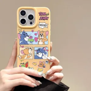 ในสต็อก เคสไอโฟน iPhone 16 15 14 13 12 11 Pro Max เคส for xs xr 7 8 Plus น่ารัก พกง่ายๆ การป้องกันการตก Soft Case