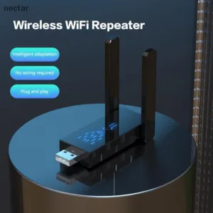 Tar 300Mbps ไร้สาย USB WiFi Repeater อะแดปเตอร์ Extender ไดรฟ์ฟรีการ์ดเครือข่ายไร้สายสัญญาณเราเตอร์ WiFi รับเครื่องส่งสัญญาณ N